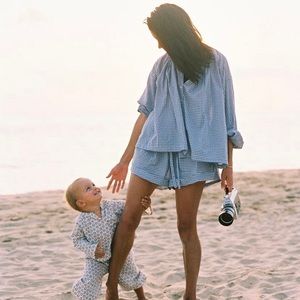 DOEN SHORTS SKY SOMERSET PLAID XS - SOLD OUT